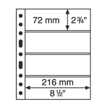 Leuchtturm: GRANDE 4C papírpénz berakólap csomag