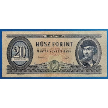 1949.10.24  20 Forint  VF- "Rákosi címer"