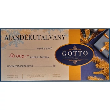 Ajándékutalvány  50.000 Ft