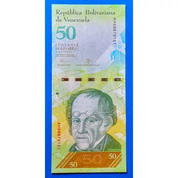 2015.  50 Bolívares UNC