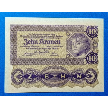 1922.  10 Korona UNC