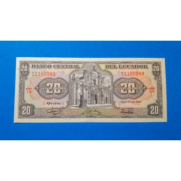 1986. 20 Sucres UNC