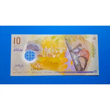 2015. 10 Rufiyaa UNC Polymer