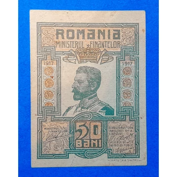 1917.  50 Bani  AUNC-