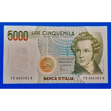 1985. 5.000 Líra UNC