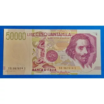 1992. 50.000 Líra UNC