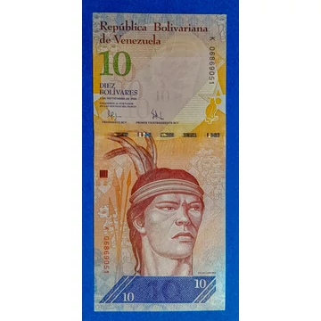 2009. 10 Bolivares UNC