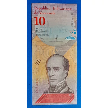 2018.  10 Bolivares UNC