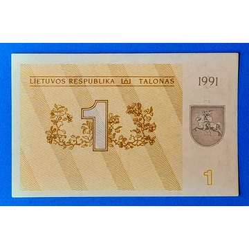 1991.   1 Talonas UNC