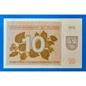 1991.  10 Talonas UNC