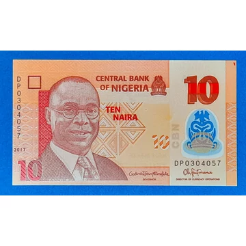 2017. 10 Naira UNC