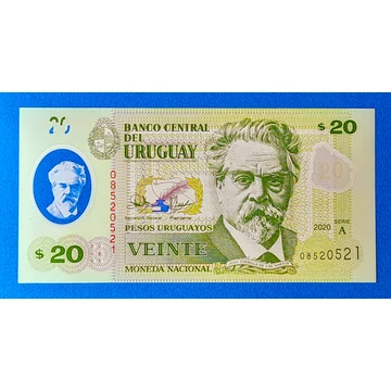 2020. 20 Pesos UNC Polymer