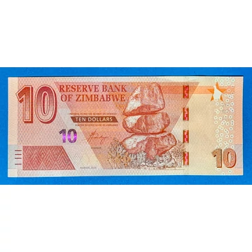 2020.  10 Dollars UNC