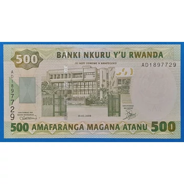 2008. 500 Francs UNC