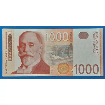 2001. 1.000 Dinara VF