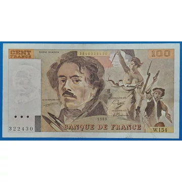 1989. 100 Francs VF