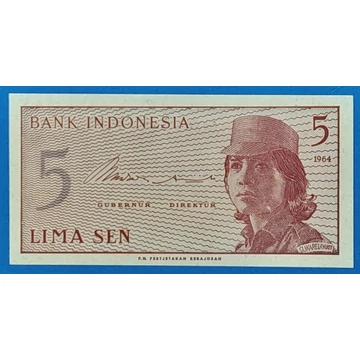 1964.  5 Sen UNC