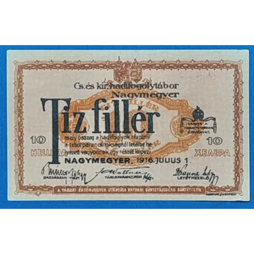Nagymegyer 1916.  10 fillér UNC