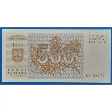 1993. 500 Talonas UNC