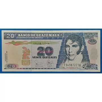 2003. 20 Quetzales AUNC