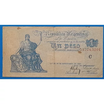1897. 1 Peso F