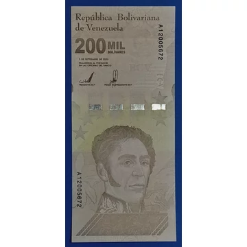 2020. 200.000 Bolívares UNC