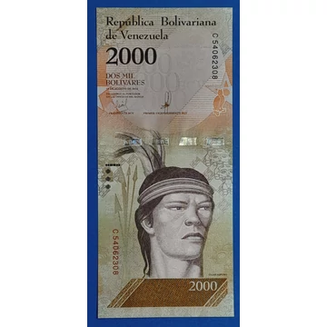 2016. 2.000 Bolívares UNC