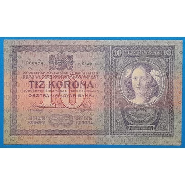 1904. 10 Korona VF+
