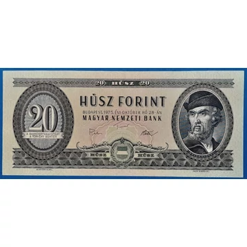1975.10.28.  20 Forint  AUNC