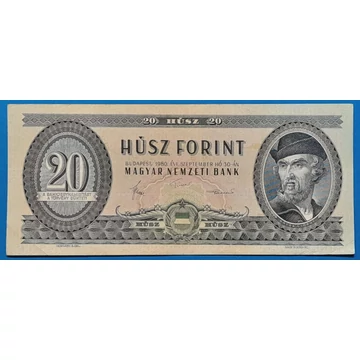 1980.09.30.  20 Forint VF