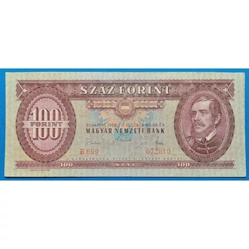 1968.10.24 100 Forint F "kisaláírás"
