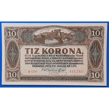1920.  10 Korona  UNC