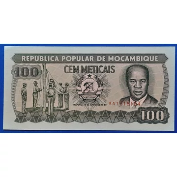 1989. 100 Meticais UNC