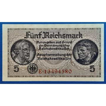 1940-1945.   5 Reichsmark UNC