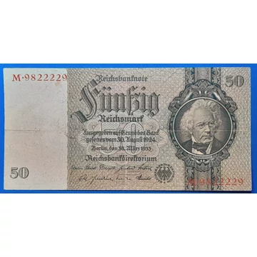 1933. 50 Reichsmark VF