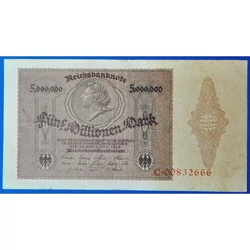 1923.   500.000 Mark F+