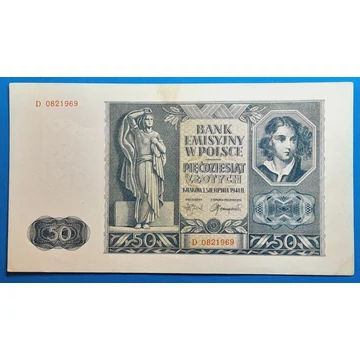 1941.  50 Złotych AUNC