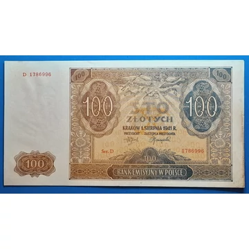 1941. 100 Złotych EF+