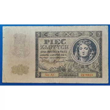 1941.  5 Złotych F