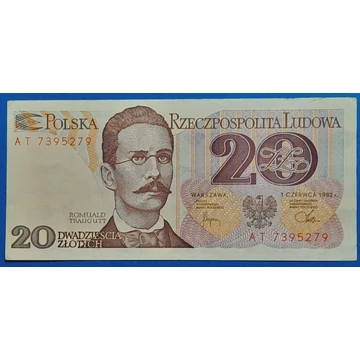 1982.  20 Złotych VF