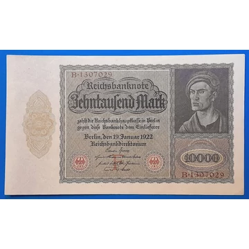 1922.  10.000 Mark EF "nagyalakú"