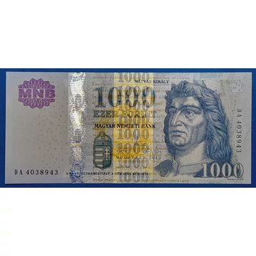 2012. 1.000 Forint UNC "DA" betűjel