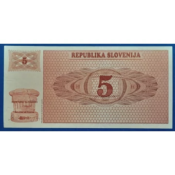 1990.   5 Tolarjev UNC