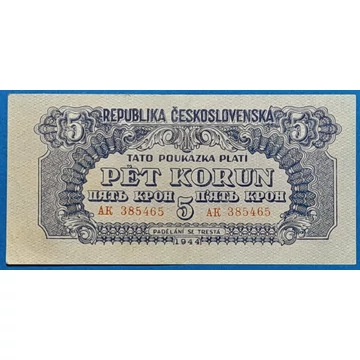 1944.   5 Korun VF