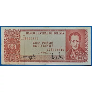 1962. 100 Pesos VF