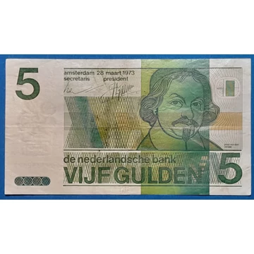 1973. 5 Gulden VF