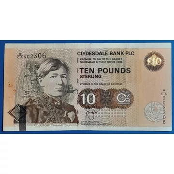 Skócia 10 Font Bankjegy 2003 Mary Slessor Előoldal.