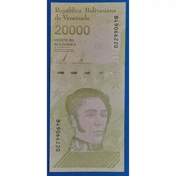 2019. 20.000 Bolívares UNC