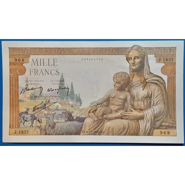 1942. 1000 Francs EF