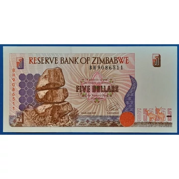 1997.  5 Dollars UNC
